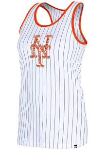 New Era New York Mets Womens White Racerback Tank Top
