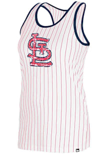 New Era St Louis Cardinals Womens White Racerback Tank Top