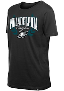 New Era Philadelphia Eagles Womens Black Draft Short Sleeve T-Shirt