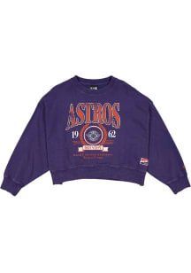 New Era Houston Astros Womens Navy Blue City Connect Crew Sweatshirt