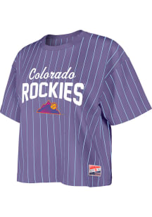 New Era Colorado Rockies Womens Light Blue City Connect Short Sleeve T-Shirt