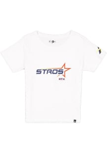 New Era Houston Astros Womens Navy Blue City Connect Short Sleeve T-Shirt