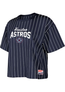 New Era Houston Astros Womens Navy Blue City Connect Short Sleeve T-Shirt