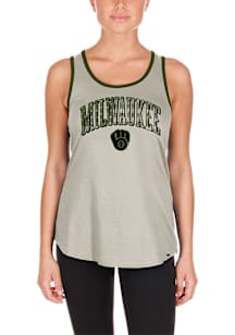 New Era Milwaukee Brewers Womens White AFD Tank Top