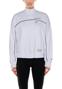 New Era Denver Broncos Womens White Combine Qtr Zip