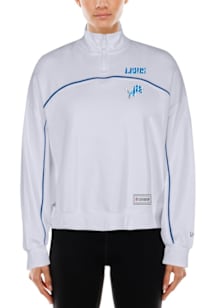 New Era Detroit Lions Womens White Combine Qtr Zip