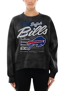 New Era Buffalo Bills Womens Black Throwback Crew Sweatshirt