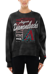 New Era Arizona Diamondbacks Womens Black Throwback Crew Sweatshirt