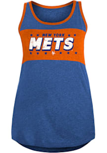New Era New York Mets Womens Blue Contrast Tank Top