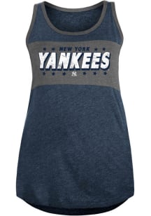 New Era New York Yankees Womens Navy Blue Contrast Tank Top