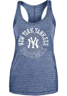 New Era New York Yankees Womens Navy Blue Space Dye Tank Top