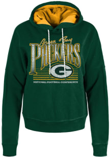 New Era Green Bay Packers Womens Green Pullover Hooded Sweatshirt