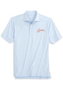 Johnnie O Florida Gators Mens Light Blue Lyndonn Short Sleeve Fashion Polo
