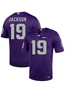 Kylin Jackson  Nike TCU Horned Frogs Purple Football NIL Name And Number Football Jersey