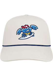 Jersey Shore BlueClaws Caddy 5-Panel Rope Adjustable Hat - White