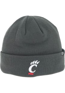 Paw Cuff Cincinnati Bearcats Mens Knit Hat - Charcoal