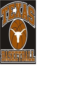 Texas Longhorns Basketball Auto Decal - Burnt Orange