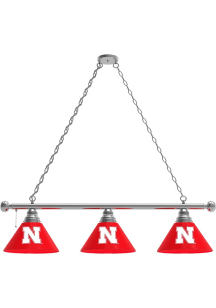 Nebraska Cornhuskers 3 Shade Billiard Lamp