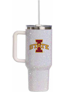 Iowa State Cyclones 34oz White Bling Stainless Steel Tumbler - White
