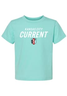KC Current Toddler Teal Wordmark Short Sleeve T-Shirt