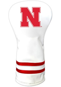 White Nebraska Cornhuskers Vintage Driver Golf Headcover
