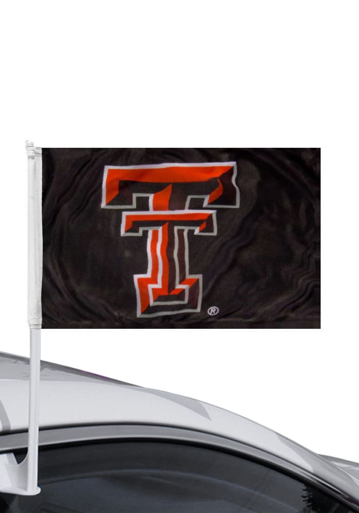 Texas Tech Red Raiders 11x16 Black Silk Screen Car Flag - Black