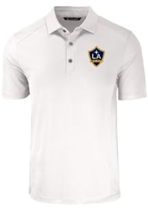 Cutter and Buck LA Galaxy White Forge Eco Stretch Big and Tall Polo