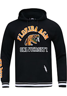 Pro Standard Florida A&M Rattlers Mens Black Stacked Logo Fashion Hood