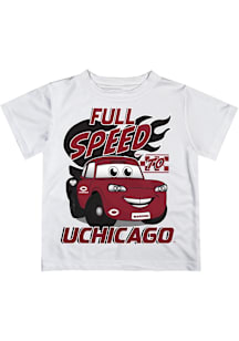 Vive La Fete University of Chicago Maroons Youth White Full Speed Short Sleeve T-Shirt