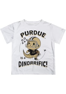 Toddler Purdue Boilermakers White Vive La Fete Dino-Riffic Short Sleeve T-Shirt
