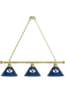 BYU Cougars 3 Shade Gold Billiard Lamp