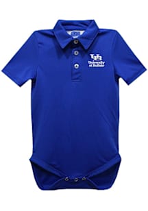 Vive La Fete Buffalo Bulls Baby Blue Team Short Sleeve One Piece Polo