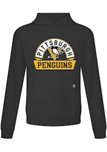 Levelwear Pittsburgh Penguins Mens Black Relay Banner Arch Hood
