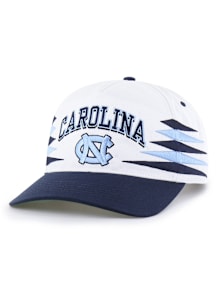 47 North Carolina Tar Heels Diamond Cut Hitch Adjustable Hat - White
