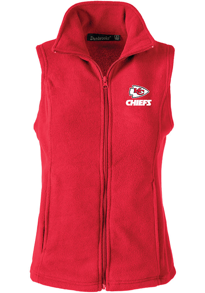 Kansas City Chiefs Dunbrooke Womens Red Houston Sleeveless Jacket