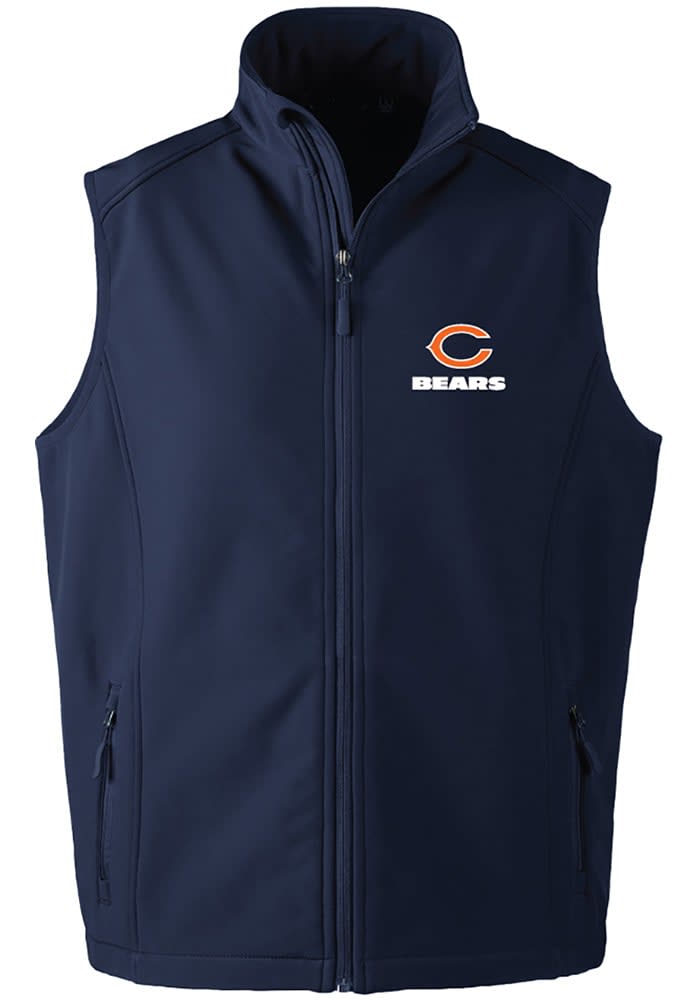 Dunbrooke Chicago Bears Mens Navy Blue Archer Sleeveless Jacket in 2023