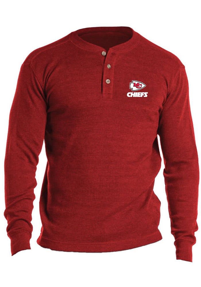 NFL Kansas City Chiefs Thermal Henley Long Sleeve