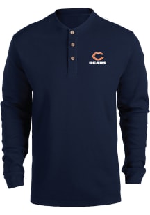 Dunbrooke Chicago Bears Navy Blue Thermal Long Sleeve T Shirt