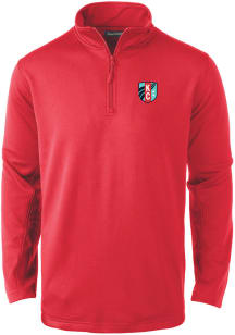 Dunbrooke KC Current Mens Red ALL STAR Long Sleeve 1/4 Zip Pullover
