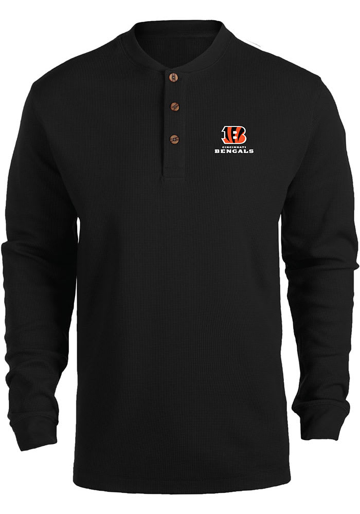 Cincinnati Bengals Black Thermal Long Sleeve T Shirt