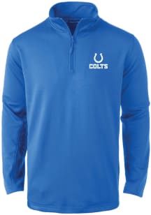 Dunbrooke Indianapolis Colts Mens Blue ALL STAR Long Sleeve 1/4 Zip Pullover