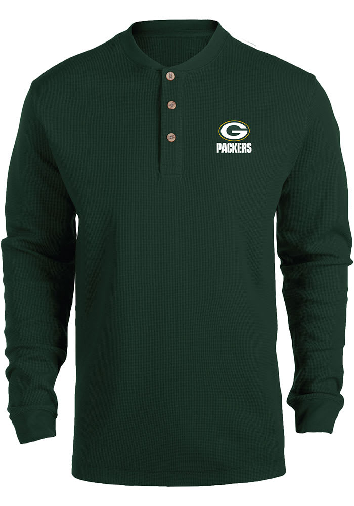 Green Bay Packers Green THERMAL Long Sleeve T Shirt