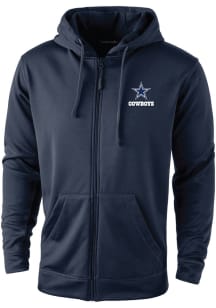 Dunbrooke Dallas Cowboys Mens Navy Blue Trophy Long Sleeve Zip