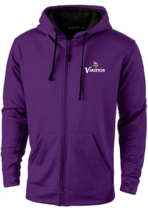 Dunbrooke Minnesota Vikings Mens Purple Apprentice Hood Long Sleeve Zip