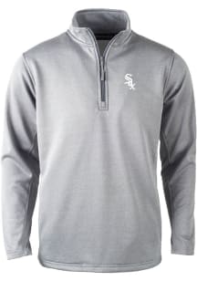 Dunbrooke Chicago White Sox Mens Grey All-Star Long Sleeve 1/4 Zip Pullover