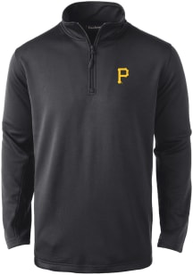 Dunbrooke Pittsburgh Pirates Mens Grey All-Star Long Sleeve 1/4 Zip Pullover