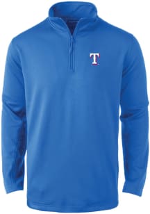 Dunbrooke Texas Rangers Mens Blue All-Star Long Sleeve 1/4 Zip Pullover