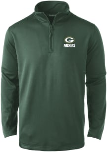 Dunbrooke Green Bay Packers Mens Green All Star Long Sleeve Qtr Zip Pullover