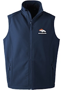 Dunbrooke Denver Broncos Mens Navy Blue Archer Sleeveless Jacket