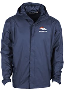 Dunbrooke Denver Broncos Mens Navy Blue Tropic Light Weight Jacket